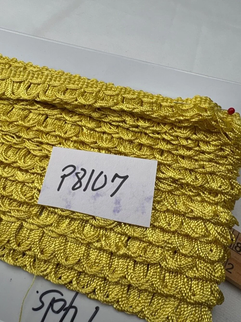 Yellow Braided Loop Trim 7 yards Decorative Ribbon Craft Supplies